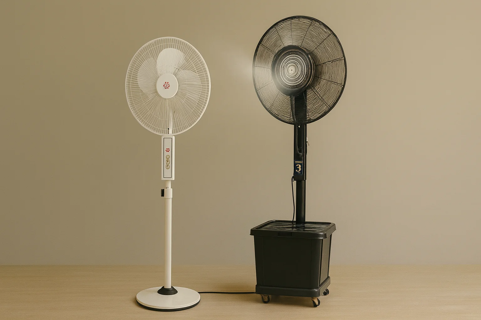 پنکه خانگی و پنکه مه‌پاش مقایسه واجاره